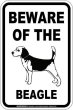 画像2: [MAGSIGN] ビーグル 注意 英語 マグネット＆ステッカー BEWARE OF THE BEAGLE 車/屋外用 日本製 (2)