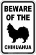 画像1: [MAGSIGN] チワワ 注意 英語 マグネット＆ステッカー BEWARE OF THE CHIHUAHUA 車/屋外用 日本製 (1)