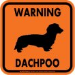 画像3: [MAGSIGN] WARNING DACHPOO マグネット＆ステッカー：ダップー(ホワイト/イエロー/オレンジ) 注意 英語 正方形 車＆屋外用(防水性/耐光性) 日本製 (3)