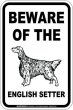 画像2: [MAGSIGN] イングリッシュセッター 注意 英語 マグネット＆ステッカー BEWARE OF THE ENGLISH SETTER 車/屋外用 日本製 (2)