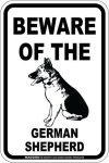 画像3: [MAGSIGN] ジャーマンシェパード 注意 英語 マグネット＆ステッカー BEWARE OF THE GERMAN SHEPHERD 車/屋外用 日本製 (3)