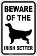 画像1: [MAGSIGN] アイリッシュセッター 注意 英語 マグネット＆ステッカー BEWARE OF THE IRISH SETTER 車/屋外用 日本製 (1)