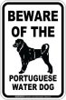 画像3: [MAGSIGN] ポーチュギーズウォータードッグ 注意 英語 マグネット＆ステッカー BEWARE OF THE PORTUGUESE WATER DOG 車/屋外用 日本製 (3)