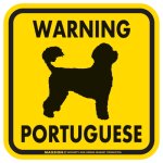 画像2: [MAGSIGN] WARNING PORTUGUESE マグネット＆ステッカー：ポーチュギーズ(ホワイト/イエロー/オレンジ) 注意 英語 正方形 車＆屋外用(防水性/耐光性) 日本製 (2)